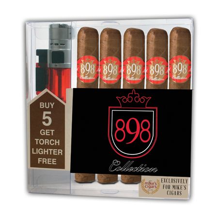 Get a 5 cigar collection ($86.50 value) for only $24.95 with box purchase of participating brands of 898 Collection
