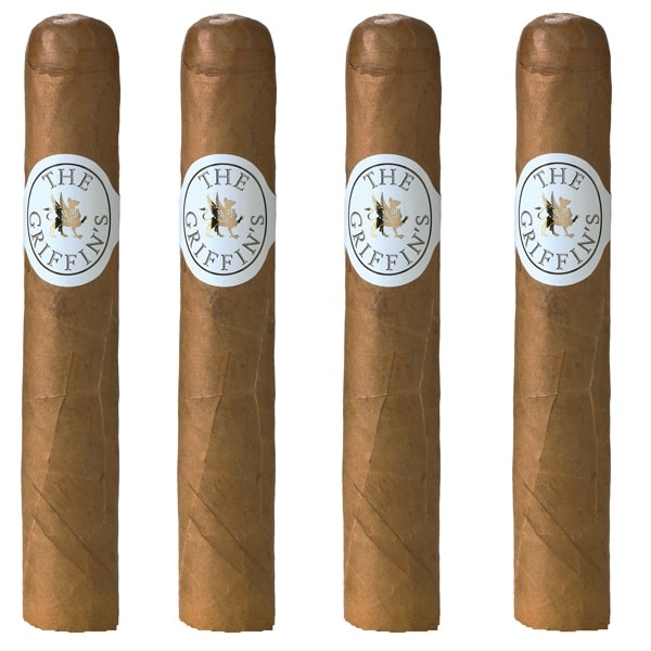 Add a Griffin's 4 pack ($55.00 value) for only $1.99 with box purchase of participating brands of Griffin's
*boxes 20 cigars or more, while supplies last