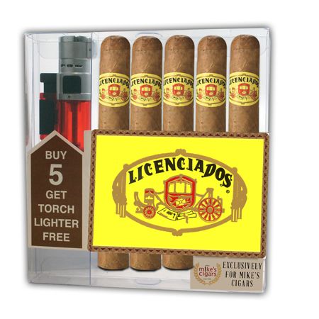 Get a 5 cigar collection ($83.50 value) for only $24.95 with box purchase of participating brands of Licenciados