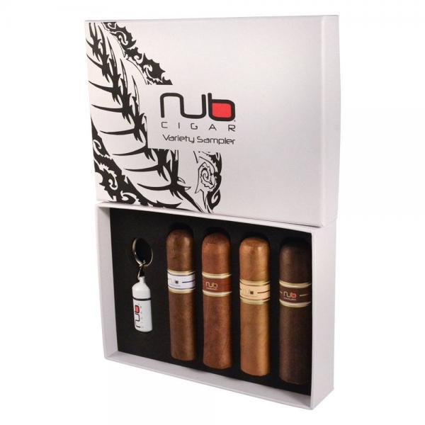 Add a Nub Variety Sampler ($56.00 value) for only $4.99 with box purchase of participating brands of Oliva, Cain, Nub
*boxes 20 cigars or more, while supplies last