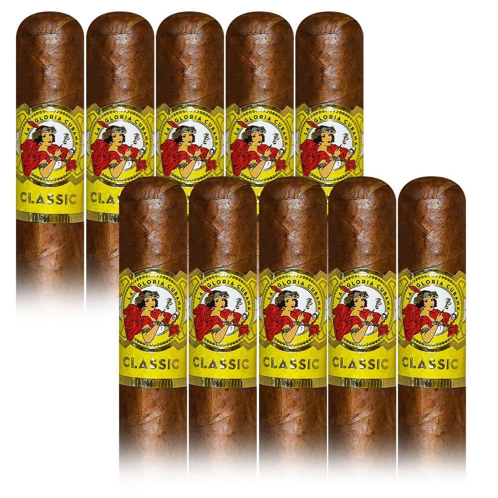 Add La Gloria Cubana 10 pack ($70.00 value) for only $4.99 with box purchase
*boxes 20 cigars or more, while supplies last
