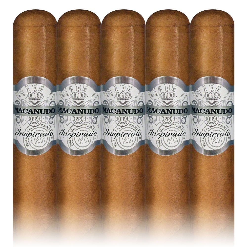 Add A Macanudo Inspirado White  5 pack ($46.50 value) for only $4.99 with box purchase of participating brands of Macanudo
*boxes 20 cigars or more, while supplies last 