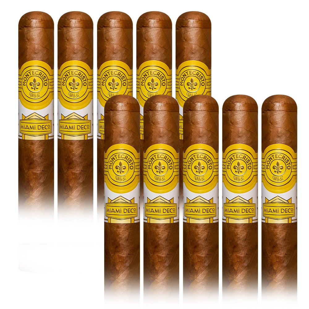 Add a Montecristo Miami Deco 10 pack ($144.00 value) for only $14.99 with box purchase of participating brands of Montecristo
*boxes 15 cigars or more, while supplies last