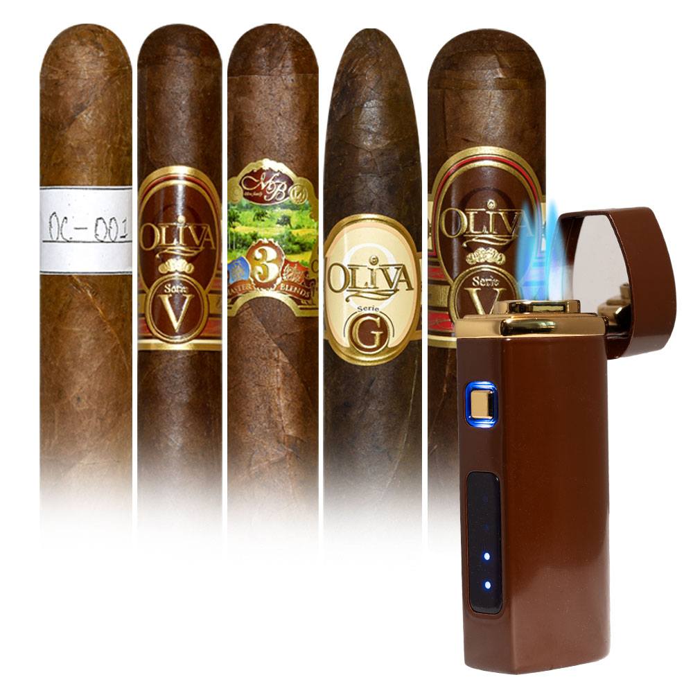 Add an Oliva Special Release Plus Torch Lighter ($72.80 value) for only $4.99 with box purchase of participating brands of Oliva, Cain, Nub
*boxes 20 cigars or more, while supplies last