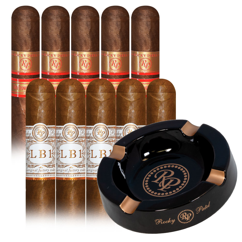 Add 10 Rocky Patel cigars and a Round Ashtray ($150.00 value) for $9.99 with box purchase of participating brands of Java, Rocky Patel
*boxes 20 cigars or more, while supplies last