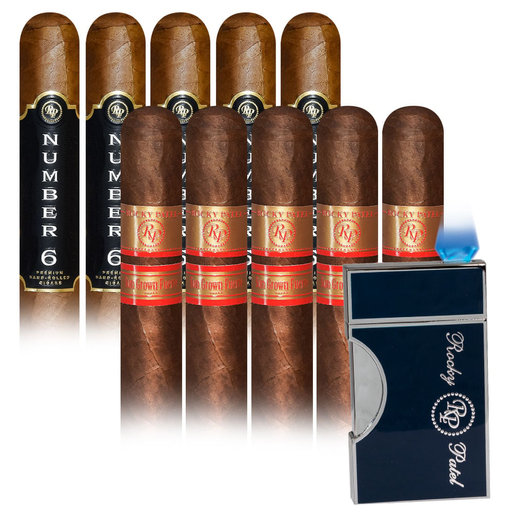 Add a Rocky Patel 10 cigars and Crest Flat Flame Lighter ($175.00 value) for $7.99 with box purchase of participating brands of Java, Rocky Patel
*boxes 20 cigars or more, while supplies last