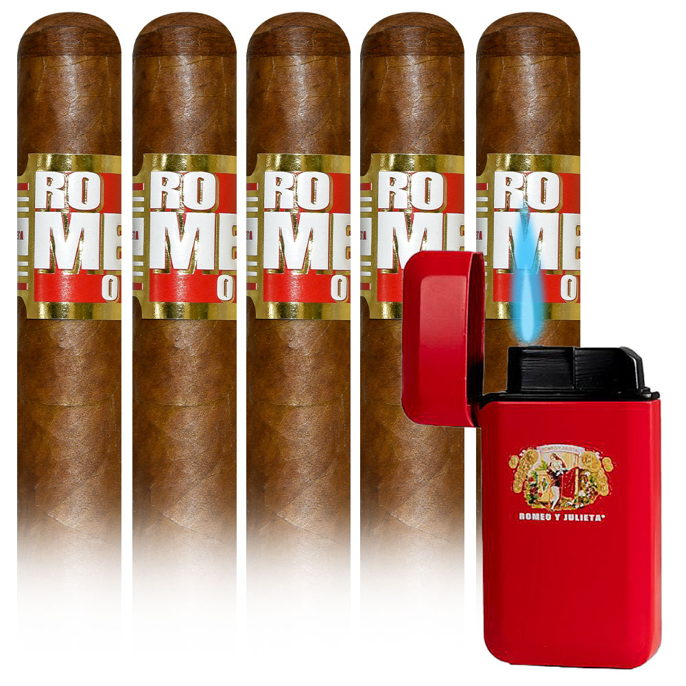 Add a Romeo By Romeo Y Julieta  5 pack and Falcon Torch Lighter ($66.50 value) for only $4.99 with box purchase of participating brands of Romeo y Julieta
*boxes 20 cigars or more, while supplies last