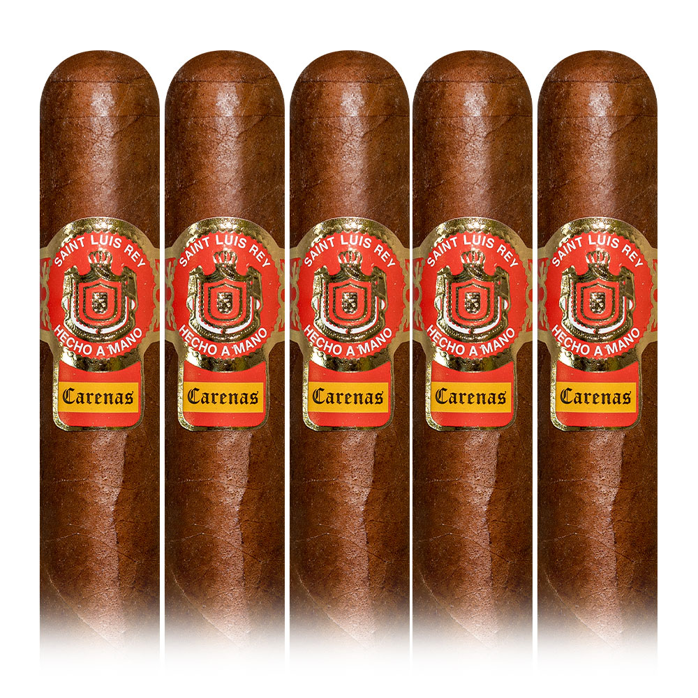 Add a Saint Luis Rey Carenas 5 Pack ($52.75 value) for only $4.99 with box purchase of participating brands of Don Diego, Gispert, Gispert Intenso, Juan Lopez, Omar Ortez, Por Larranaga, Quintero, Saint Luis Rey
*boxes 20 cigars or more, while supplies last