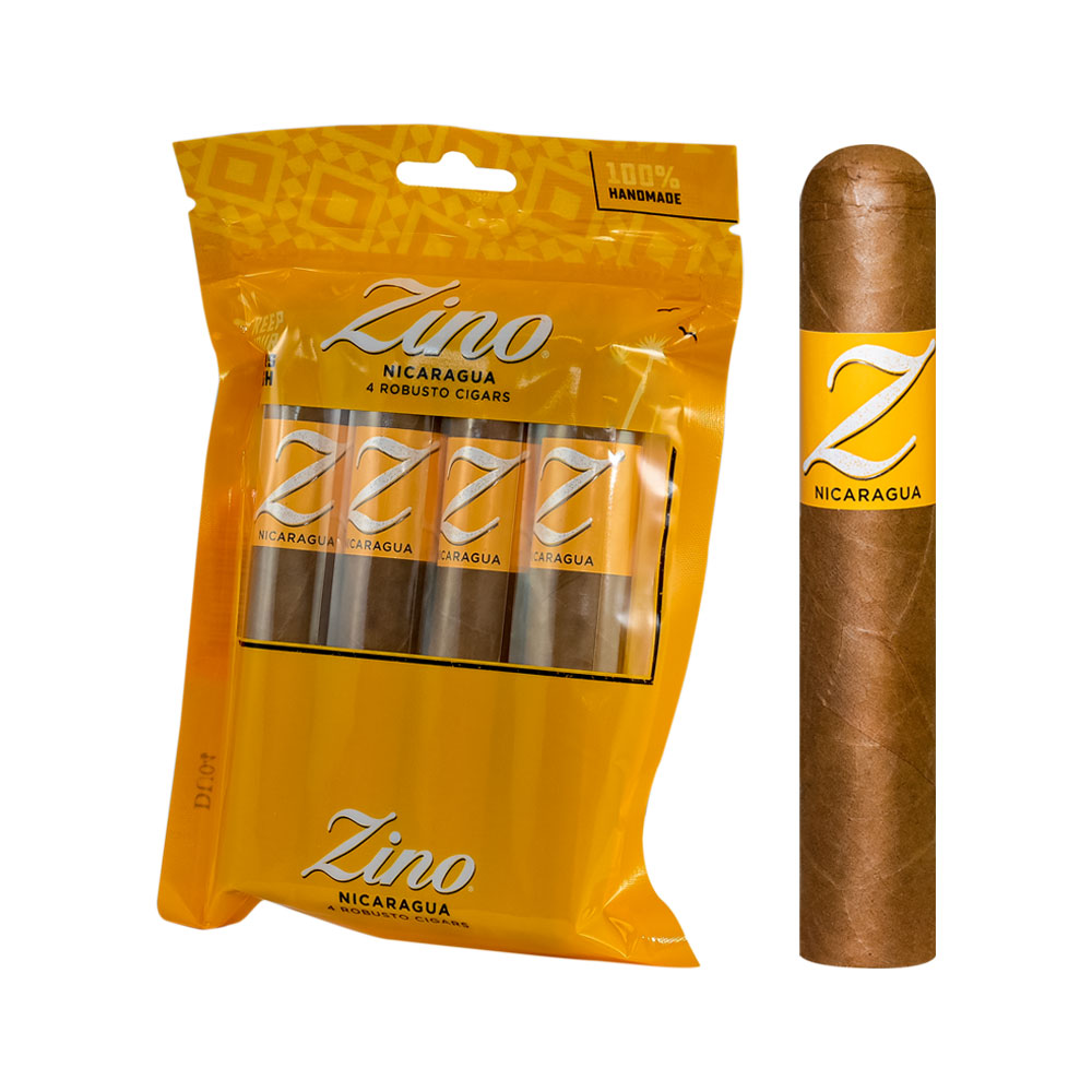 Add a Zino Nicaragua 4 Pack ($27.20 value) for only $4.99 with box purchase of participating brands of Zino
*boxes 20 cigars or more, while supplies last