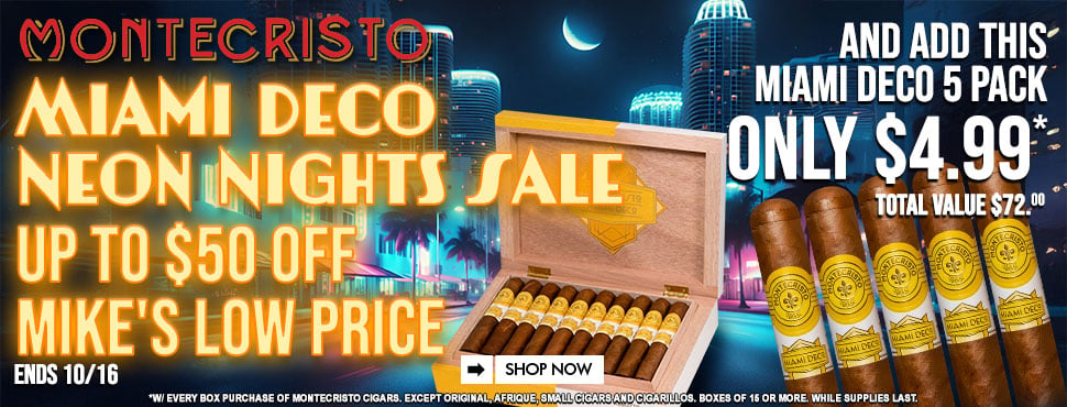 Montecristo Miami Deco Neon Nights Sale