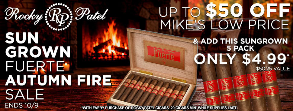 Rocky Patel Sun Grown Fuerte Autumn Fire Sale