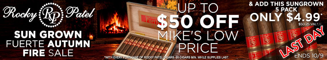 Rocky Patel Sun Grown Fuerte Autumn Fire Sale LAST DAY
