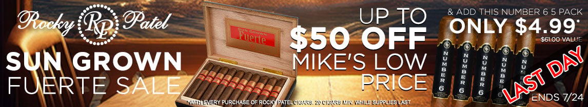 Rocky Patel Sun Grown Fuerte Sale LAST DAY